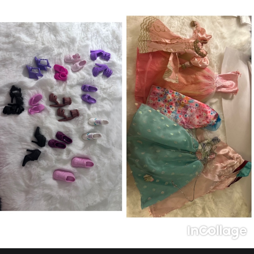 50%offw❤️ Barbie and Skipper clothes and accessories bundle 30pc Bc 02